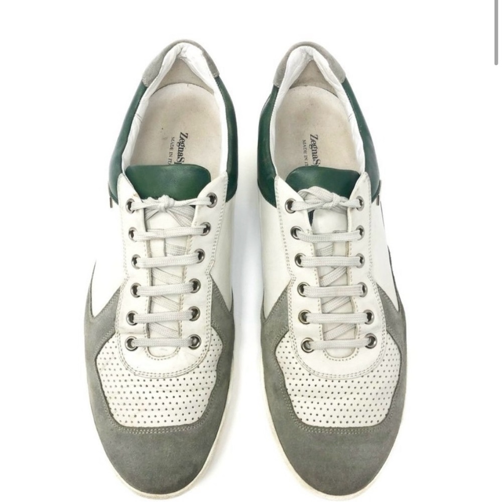 Ermenegildo Zegna Sports Men's Leather/Suede Athletic Sneakers. Size 11.5